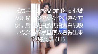 《魔手外购极品厕拍》商业城女厕偸拍多位少女少妇熟女方便，后位先拍脸再拍大白屁股，微胖小妹尿量惊人看得出来憋好久了 (11)