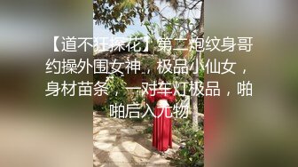 【道不狂探花】第二炮纹身哥约操外围女神，极品小仙女，身材苗条，一对车灯极品，啪啪后入尤物