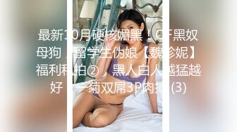 最新10月硬核媚黑！OF黑奴母狗，留学生伪娘【魏珍妮】福利私拍②，黑人白人越猛越好，一菊双屌3P肉搏 (3)